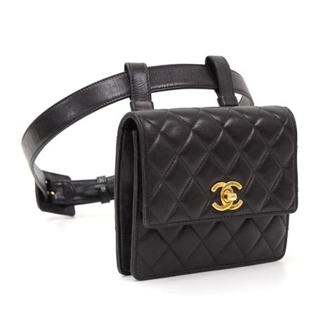 chanel saddle bag - chanel vintage quilted waist bag.